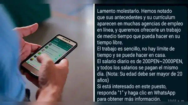 ¿Qué hacer si recibes el mensaje de estafa "Te pago por comentar" que circula en WhatsApp?