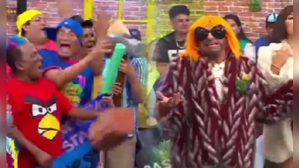 Carlos Álvarez se presentó en “Jirón del humor” y alborotó el set de televisión