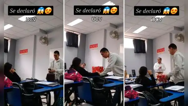 Alumno de la UCV declara su amor a su compañera y redes advierten: “Nunca de la misma carrera”