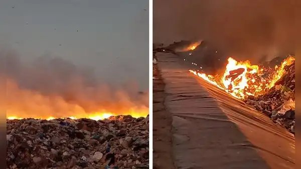 Incendio de almacén de basura en Chiclayo no se controla desde hace un día