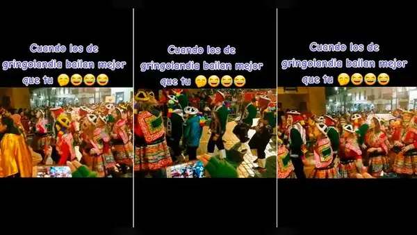 Extranjeros la rompen bailando previo al Inti Raymi y redes estallan: “Más ritmo que los peruanos”