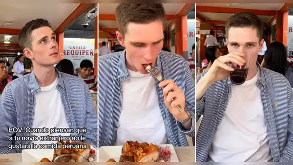 Peruana le invita chicharrón a su novio danés y este queda impresionado: “La mejor comida es de Perú”