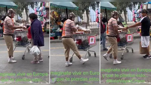 Peruano la rompe vendiendo churros vestido del 'Chavo del 8': "El mejor marketing"