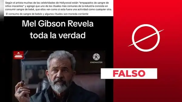 Mel Gibson no dijo que las estrellas de Hollywood consumen "sangre de bebé"