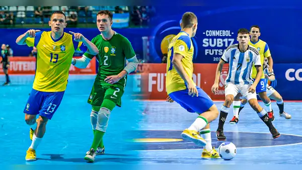 ¡PARTIDAZO! Argentina igualó 1-1 con Brasil y perdió la chance de tomar el liderato en el Sudamericano de Futsal