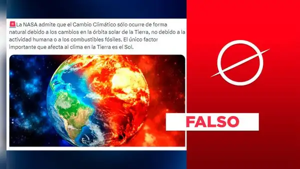 La NASA no admitió que el cambio climático ocurre “solo” de forma natural