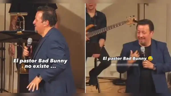 Pastor de iglesia evangélica sorprende al cantar las alabanzas al ritmo de “Me porto bonito” de Bad Bunny