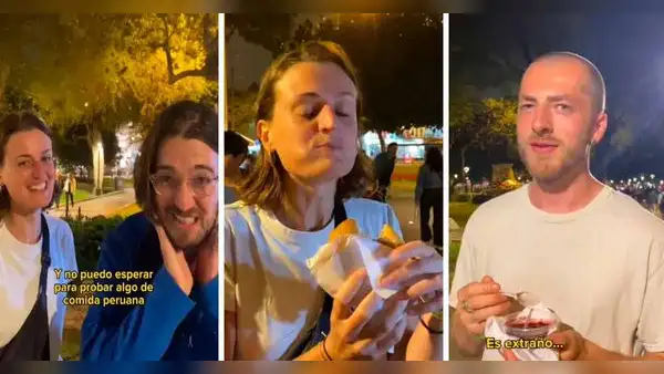 Extranjeros prueban comida en carretilla por primera vez y sus reacciones se vuelven virales