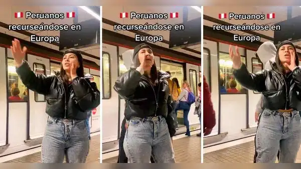 Peruana imita a cobradora de combi en Europa y se vuelve viral: "Al fondo hay sitio"