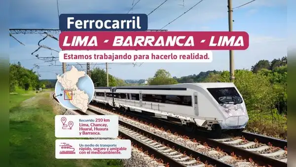 Ferrocarril Lima a Barranca: prevén iniciar este 2023 el estudio de preinversión para recorrido de 210 km