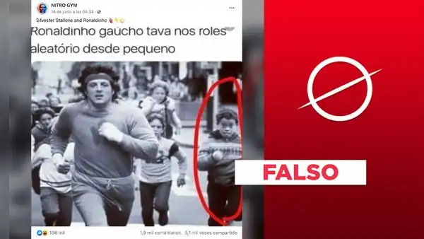 Ronaldinho no apareció en "Rocky": imagen viralizada es un montaje