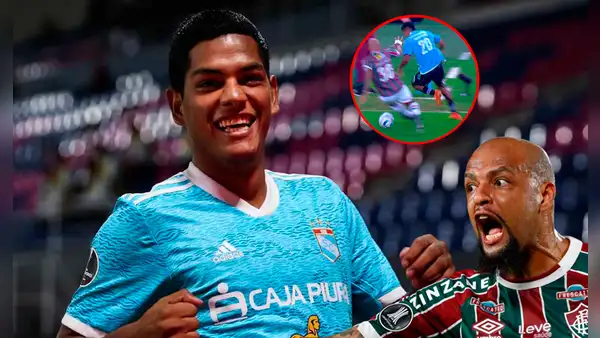 Hinchas de Sporting Cristal se rindieron ante Joao Grimaldo tras partido ante Fluminense