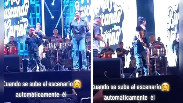 Azucena Calvay vuelve a compartir escenario con pequeño y este se roba el show: "El nuevo Tony Rosado"