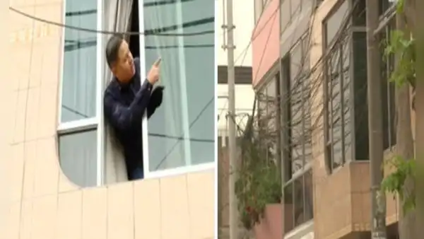 Los Olivos: mujer cansada de maraña de cables en su ventana los corta y deja sin servicios al vecindario