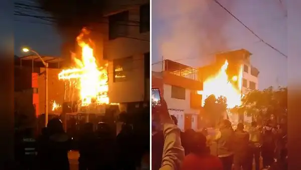 Arequipa: hombre de 86 años muere durante incendio registrado en barbería