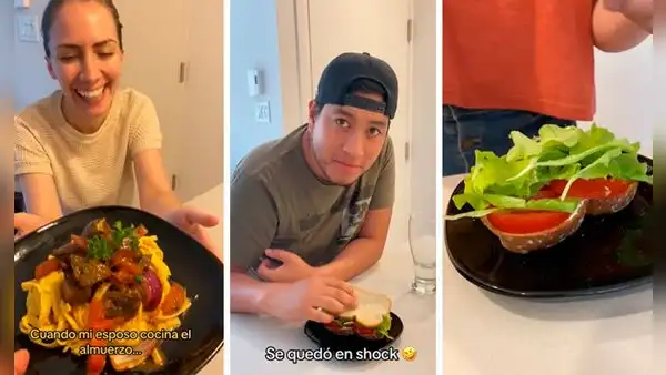 Canadiense sorprende comparando cómo es un almuerzo en Perú y en su país: "Es un bocadito"
