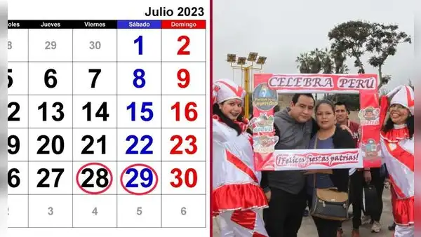 ᐈ ¿Cuáles son los feriados que habrán en julio 2023 en Perú?