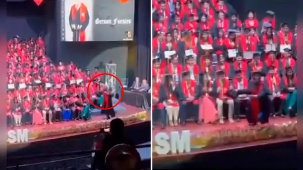 Sanmarquino saca los pasos prohibidos en ceremonia de graduación y causa sensación en TikTok