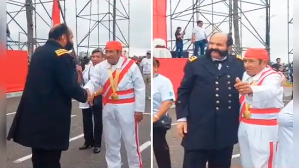 ¡Reencuentro histórico!: descendientes de Miguel Grau y José Olaya aparecen en el corso de Chorrillos