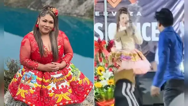 Sujeto le lanzó cerveza a cantante folclórica durante presentación: “Un cobarde”