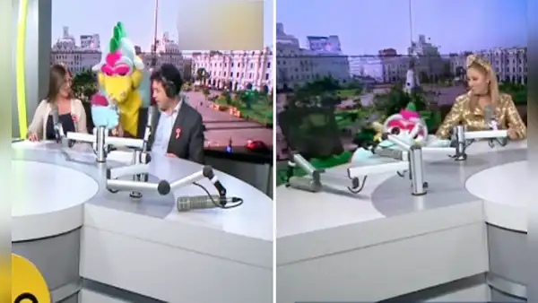 ¡El mal paso de Timoteo!: dragoncito sufre terrible caída durante entrevista en vivo