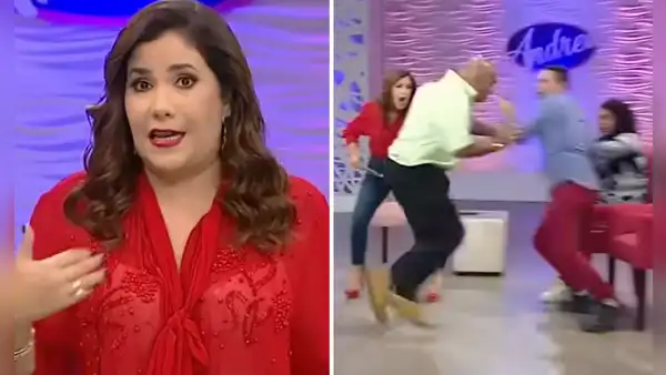 Andrea Llosa se pronuncia tras desatarse pelea en el set de su programa
