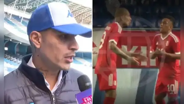 Guerrero reveló el motivo por el que le reclamó a Cueva en amistoso: "En el campo pasan cosas"