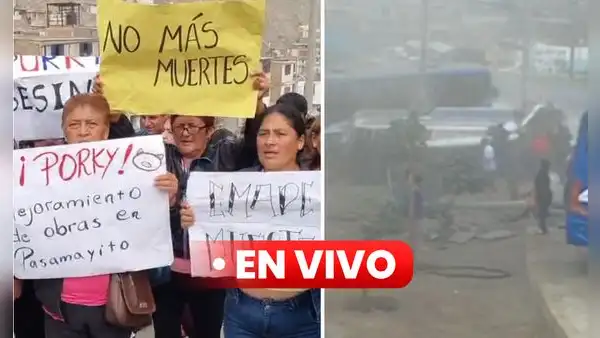 Pasamayito EN VIVO: vecinos protestan contra la MML y exigen que no haya más muertes en la vía