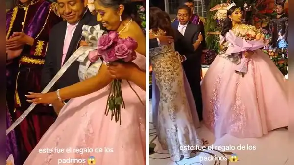 Quinceañera recibe fajo de billetes en Juliaca y redes reaccionan: "Mi padrino ni para la salchipapa"
