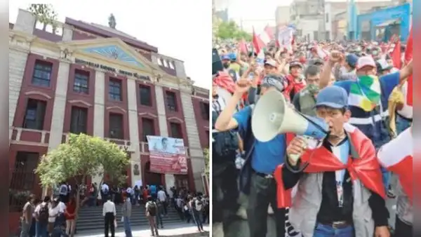 'Tercera toma de Lima': Universidad Federico Villarreal suspende clases hasta el 27 de julio