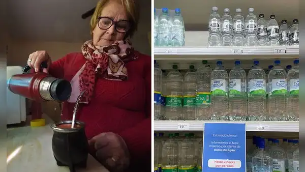 Crisis hídrica en Uruguay: ¿cuánto cuesta el agua embotellada en Montevideo?