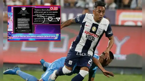 Esposa de Christian Cueva denuncia amenazas contra el futbolista de Alianza Lima