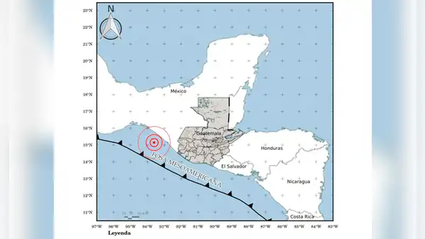 Temblor de magnitud 6.5 se sintió en Guatemala hoy, según INSIVUMEH