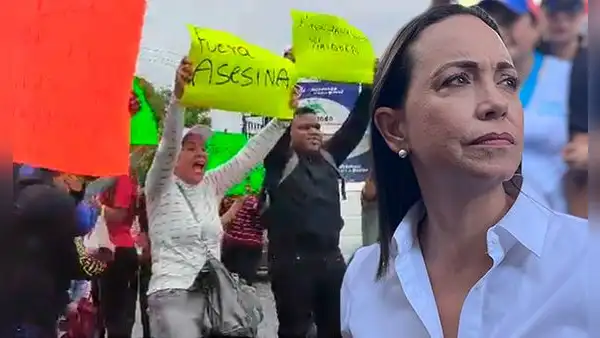 María Corina Machado es agredida por multitud en Petare: "Envían grupos violentos para amedrentar"
