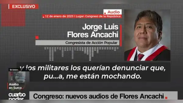 Jorge Flores menciona a Jorge Montoya, José Cueto y Chiabra en un nuevo audio de recorte de sueldo