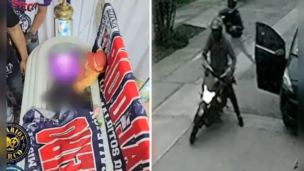 Delincuente abatido en Surco es despedido con una pistola encima de su ataúd