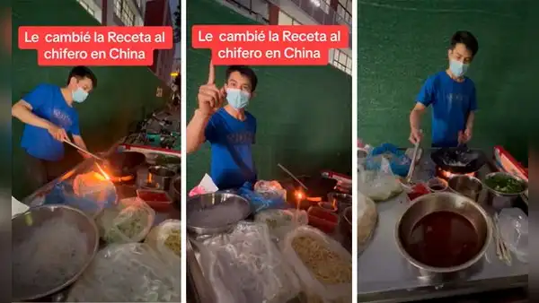 Peruano enseña a preparar tallarín saltado a cocinero en China y usuarios dicen: "Le pusiste sazón"