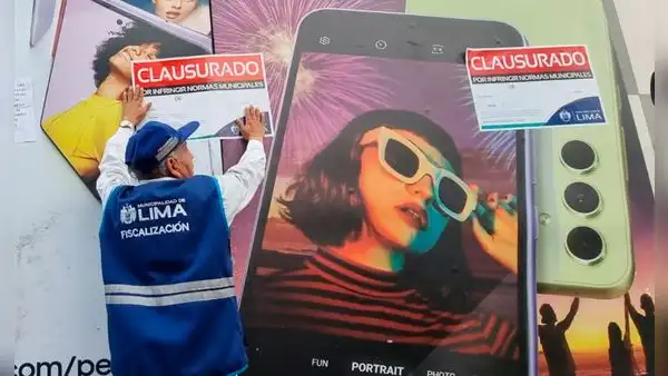 Municipalidad de Lima clausura Las Malvinas por vender celulares de dudosa procedencia
