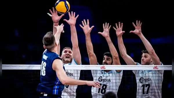 ¡Una paliza! Argentina cayó por 3-0 ante Italia y se despidió del Volleyball Nations League