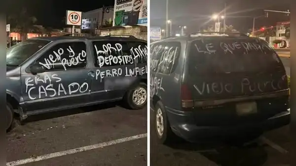 Mujer expone a su pareja y raya su auto al enterarse que tenía esposa: “Eras casado”