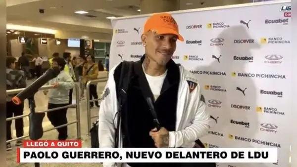 Paolo Guerrero se mostró emocionado tras llegar a Ecuador: "Es un orgullo ser jugador de LDU Quito"
