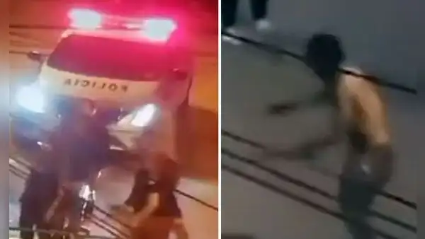 SMP: sujeto agrede a su pareja y enfrenta a la PNP con cuchillos durante detención