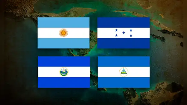 ¿Por qué las banderas de Argentina, Honduras, El Salvador y Nicaragua son casi iguales?