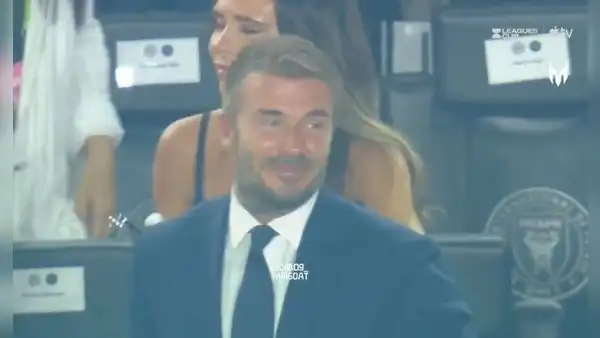 David Beckham y el emotivo llanto tras el golazo de Lionel Messi de tiro libre