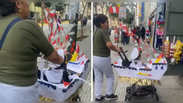 Madre convierte el coche de su hijo en barco y usuarios reaccionan : “Es el Huasquitar con Graucito”