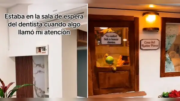 ¡Increíble! Va al dentista y se encuentra con la casita del Ratón Pérez: “Sabía que existía”