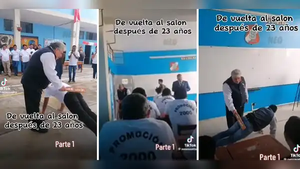Exalumnos vuelven al colegio en Arequipa después de 23 años y recrean castigos: “Momentos inolvidables”