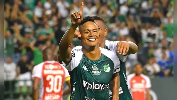 ¡Victoria agónica! Deportivo Cali derrotó 2-1 a Independiente Santa Fe por la ida de los octavos de la Copa Colombia