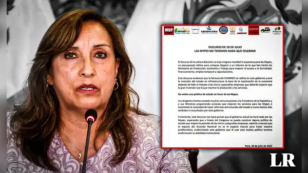Mensaje a la nación: mypes denuncian falta de política de Estado para el sector
