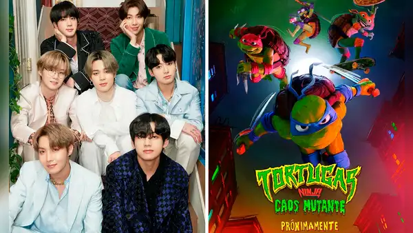 BTS: 'Tortugas ninja' se declaran ARMY previo al estreno de nueva película con video viral